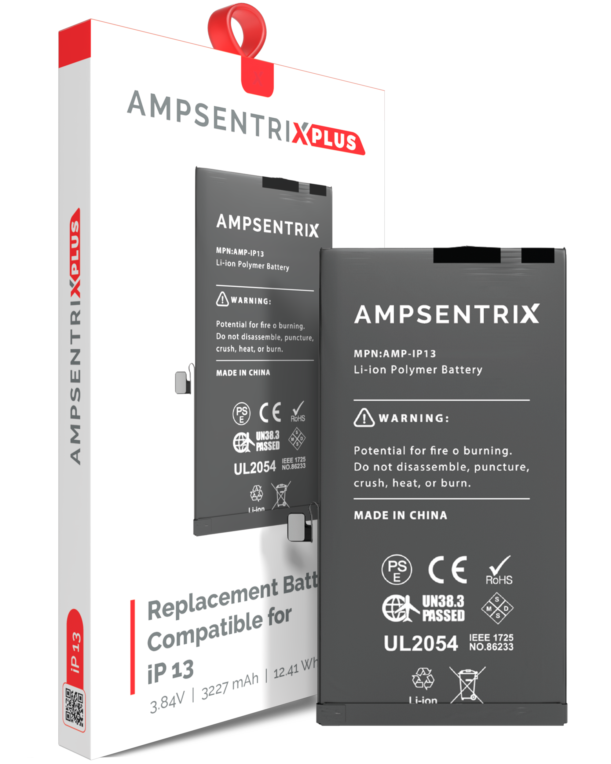 Replacement Battery Compatible For Iphone 13 (Ampsentrix Plus)