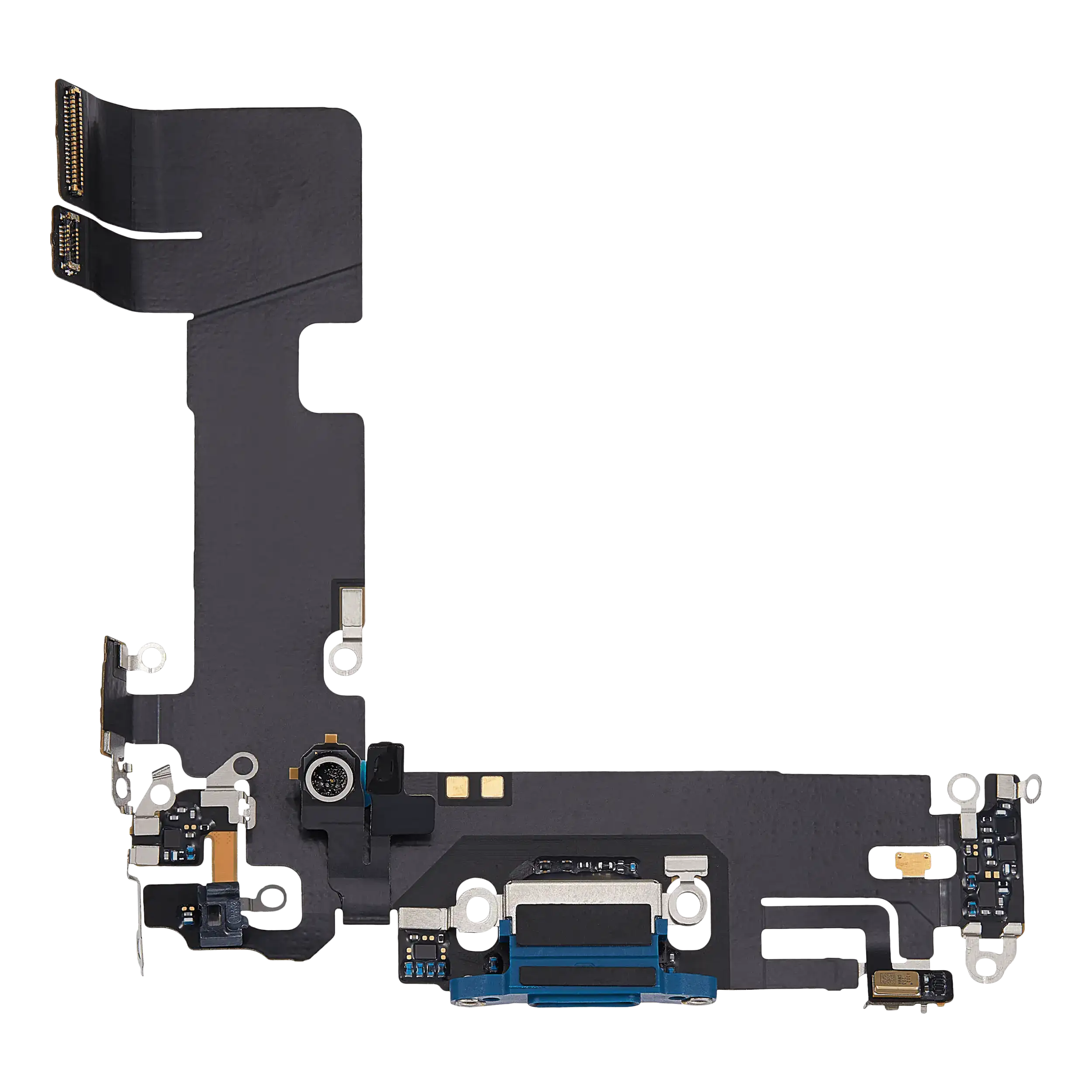 Charging Port Flex Cable Compatible For Iphone 13 (Used  Pull) (Blue)