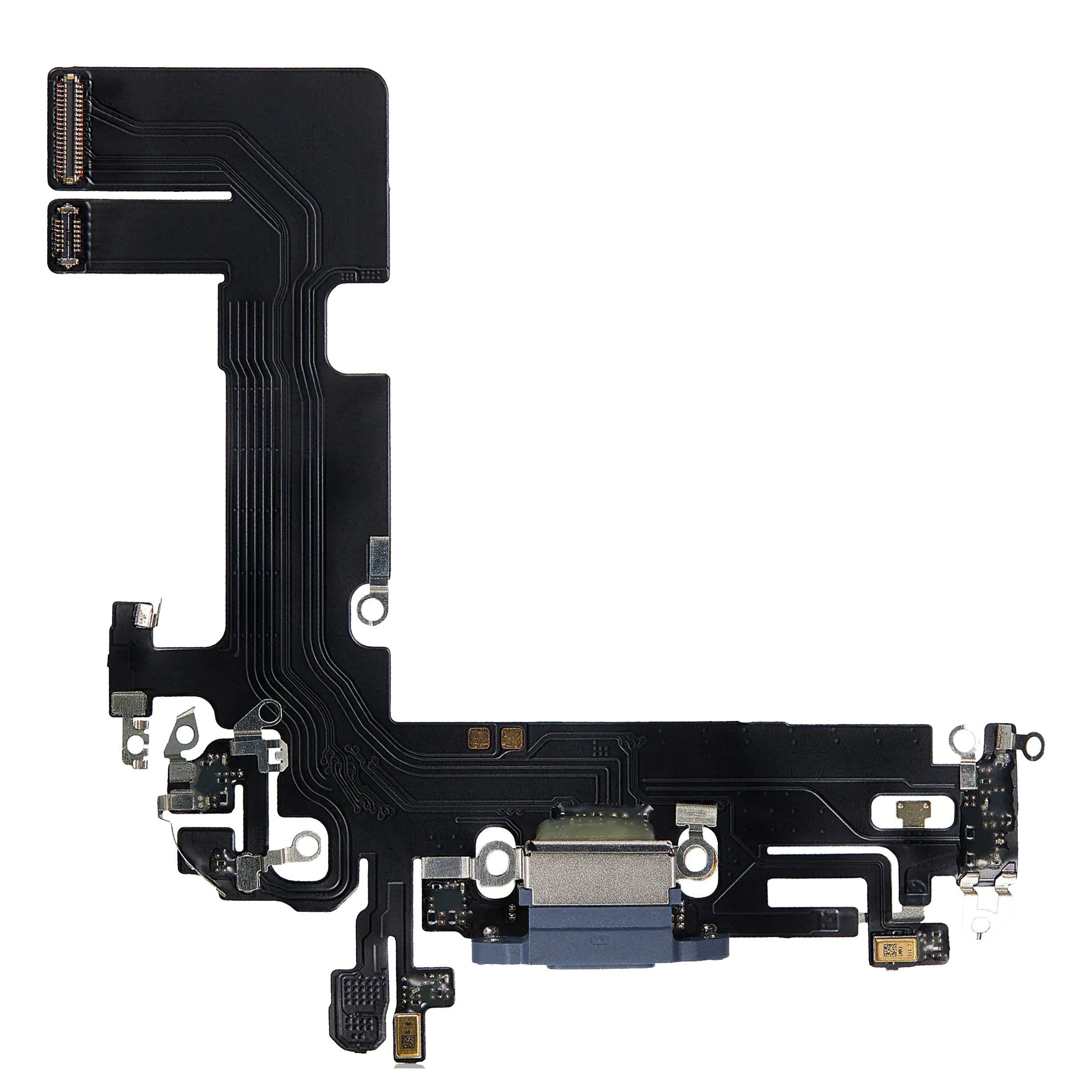 Charging Port Flex Cable Compatible For Iphone 13 (Aftermarket Plus) (Blue)