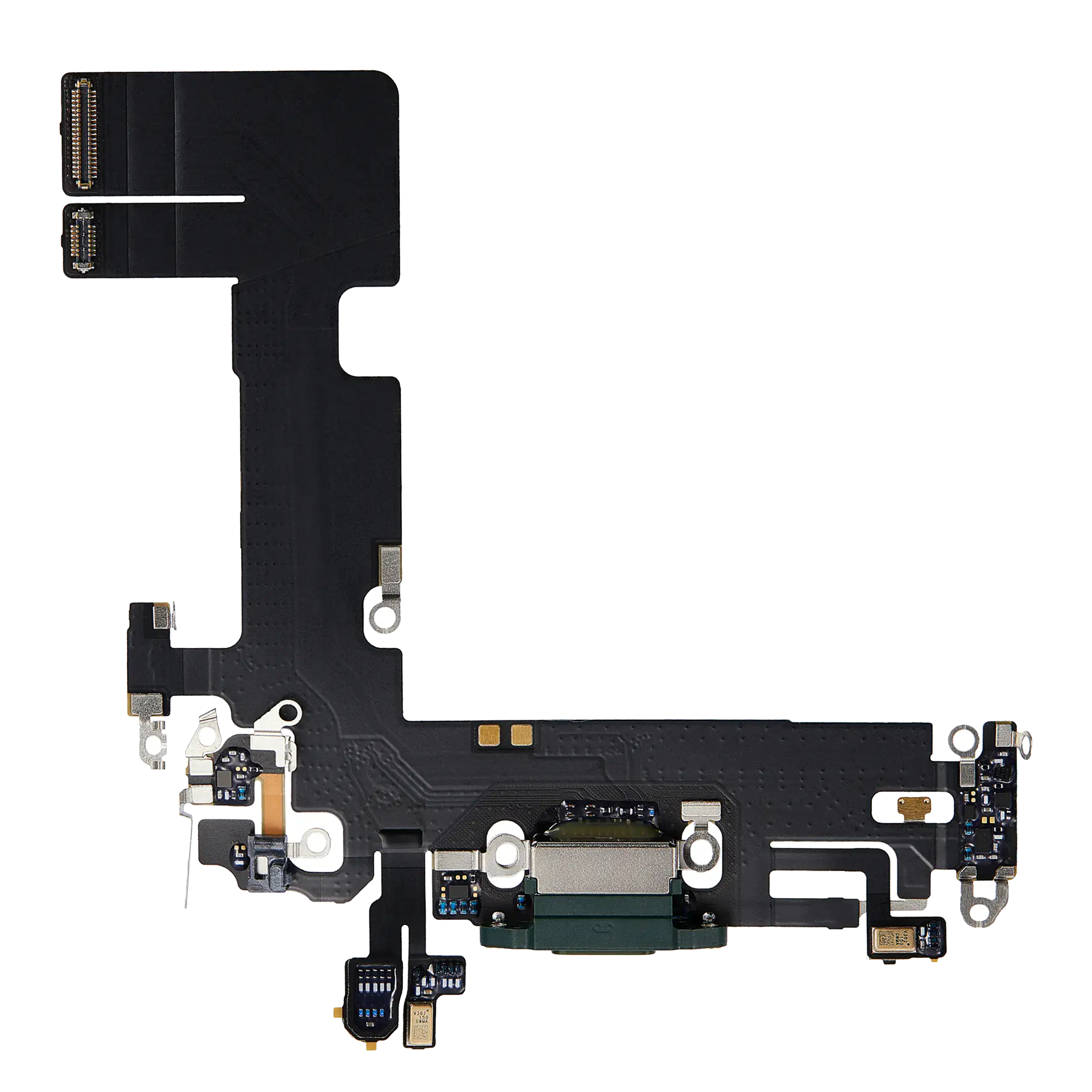 Charging Port Flex Cable Compatible For Iphone 13 (Premium) (Green)
