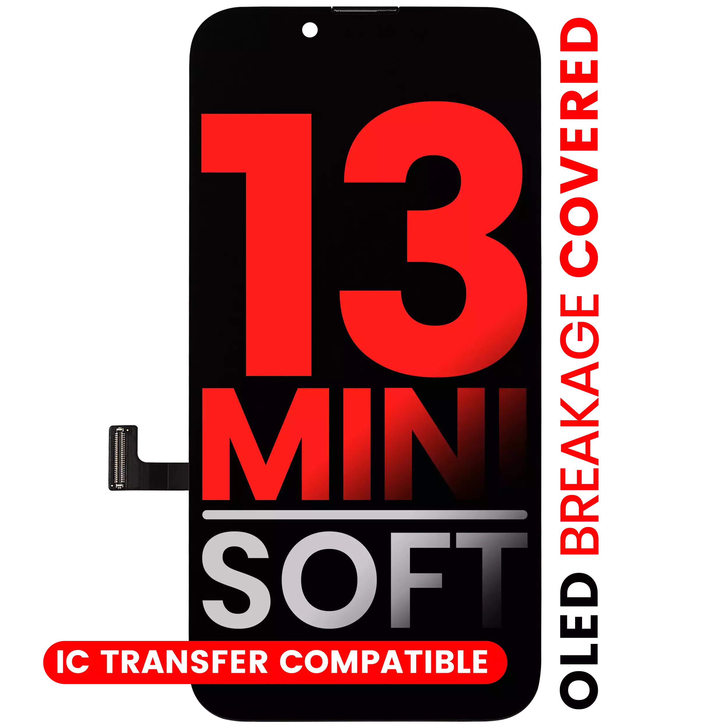 Oled Assembly Compatible For Iphone 13 Mini (Aftermarket Pro: Xo7 Soft)