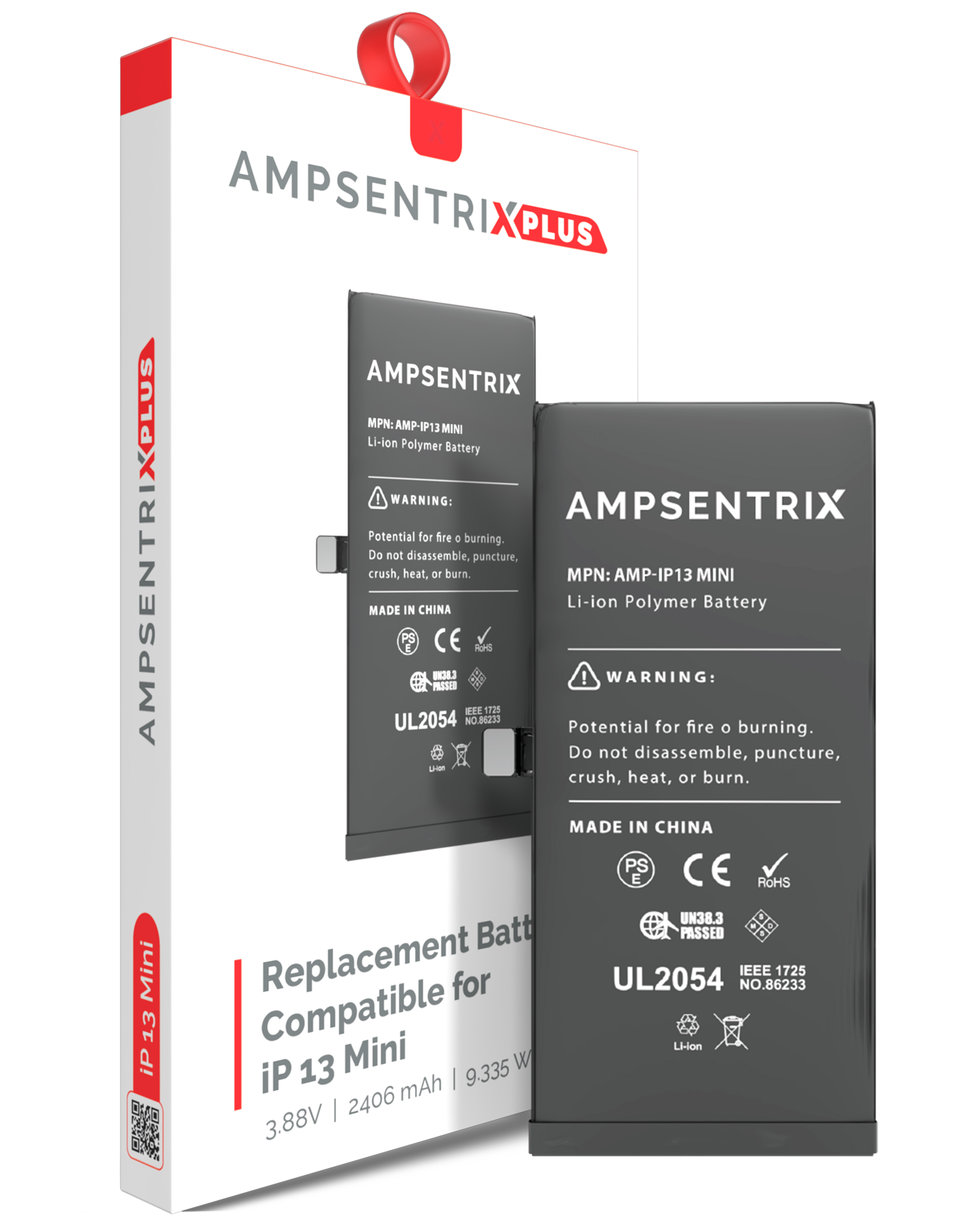 Replacement Battery Compatible For Iphone 13 Mini (Ampsentrix Plus)