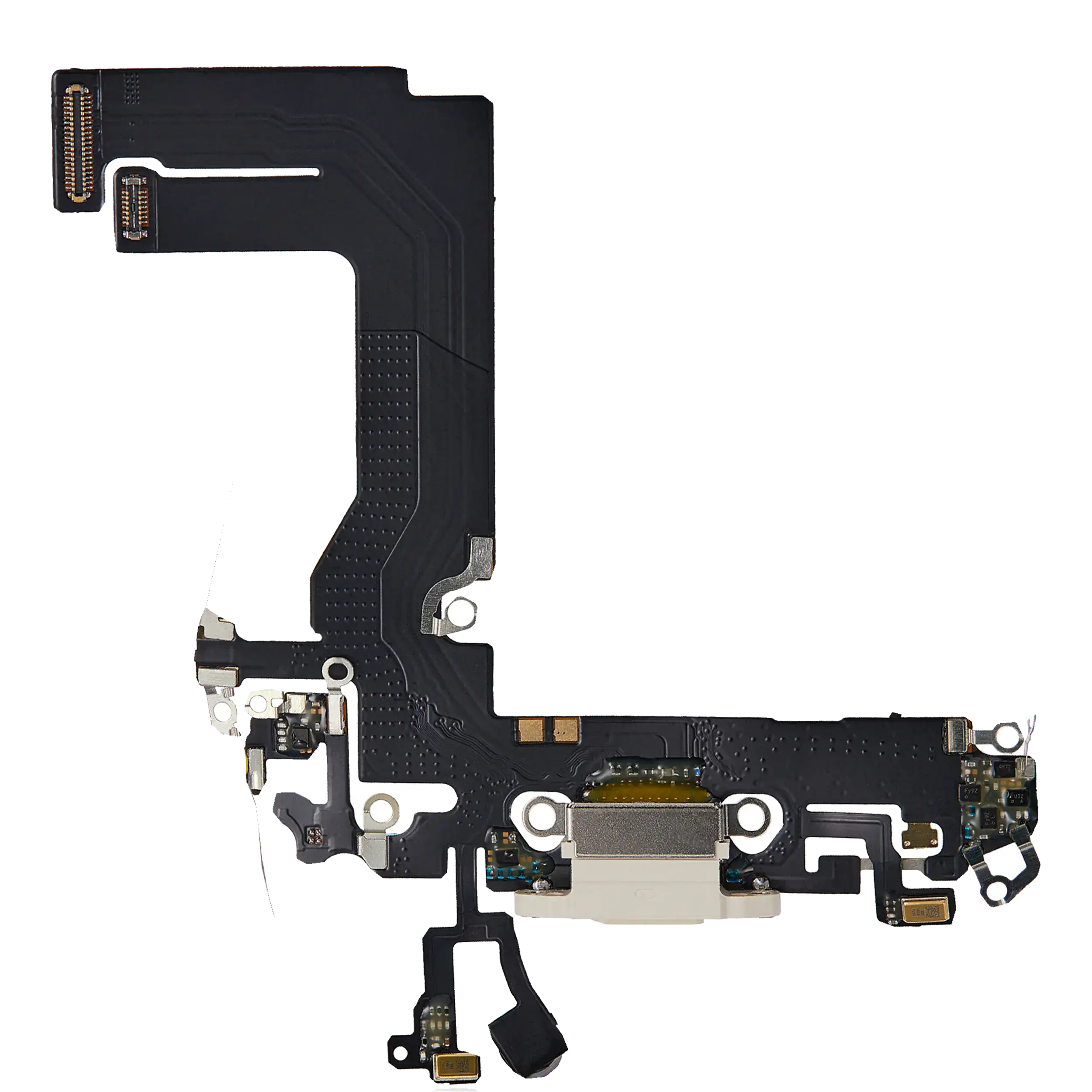Charging Port Flex Cable Compatible For Iphone 13 Mini (Aftermarket Plus) (Starlight)