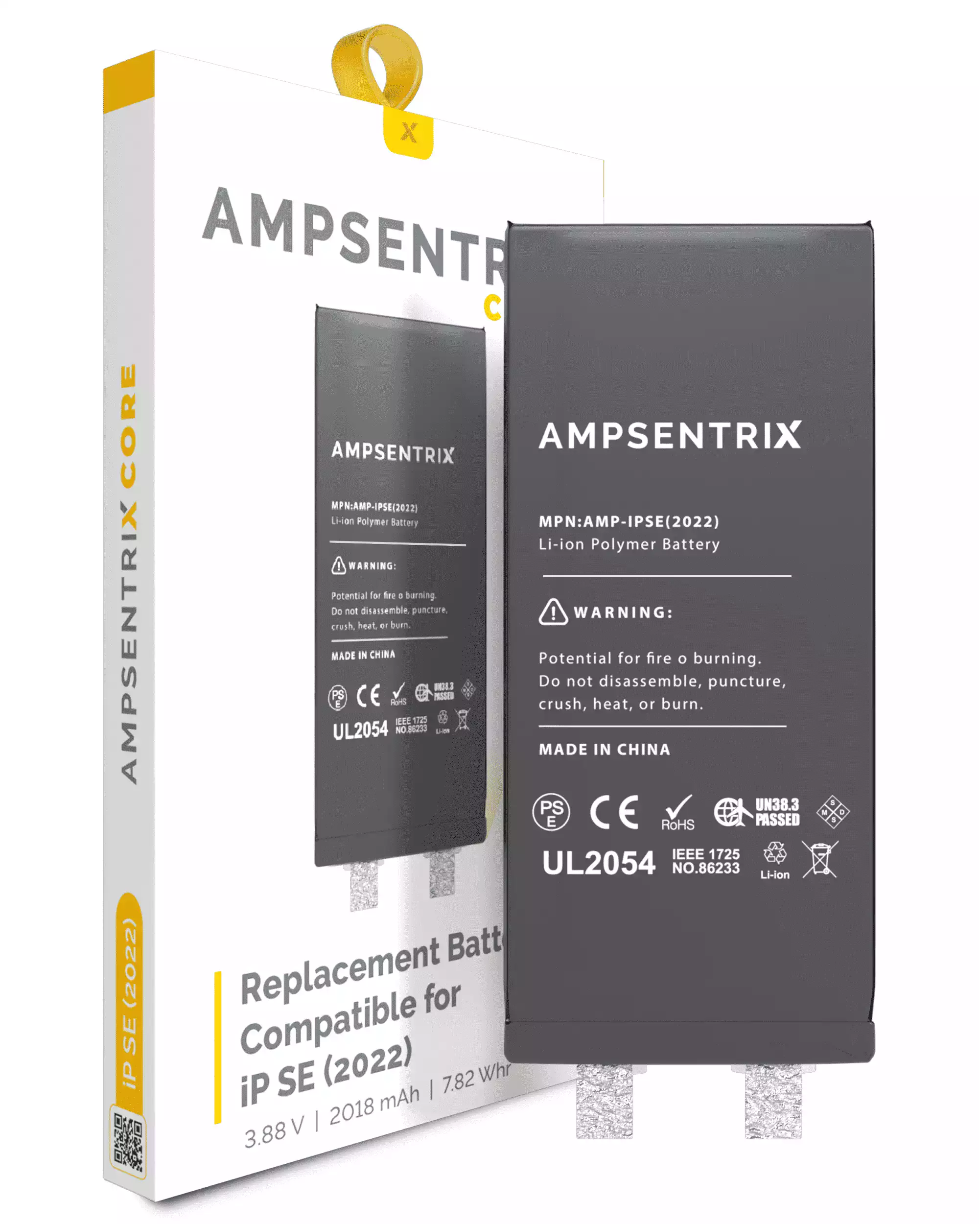 Replacement Battery Core Compatible For Iphone Se 2022 (Spot Welding Required) (Ampsentrix Core)