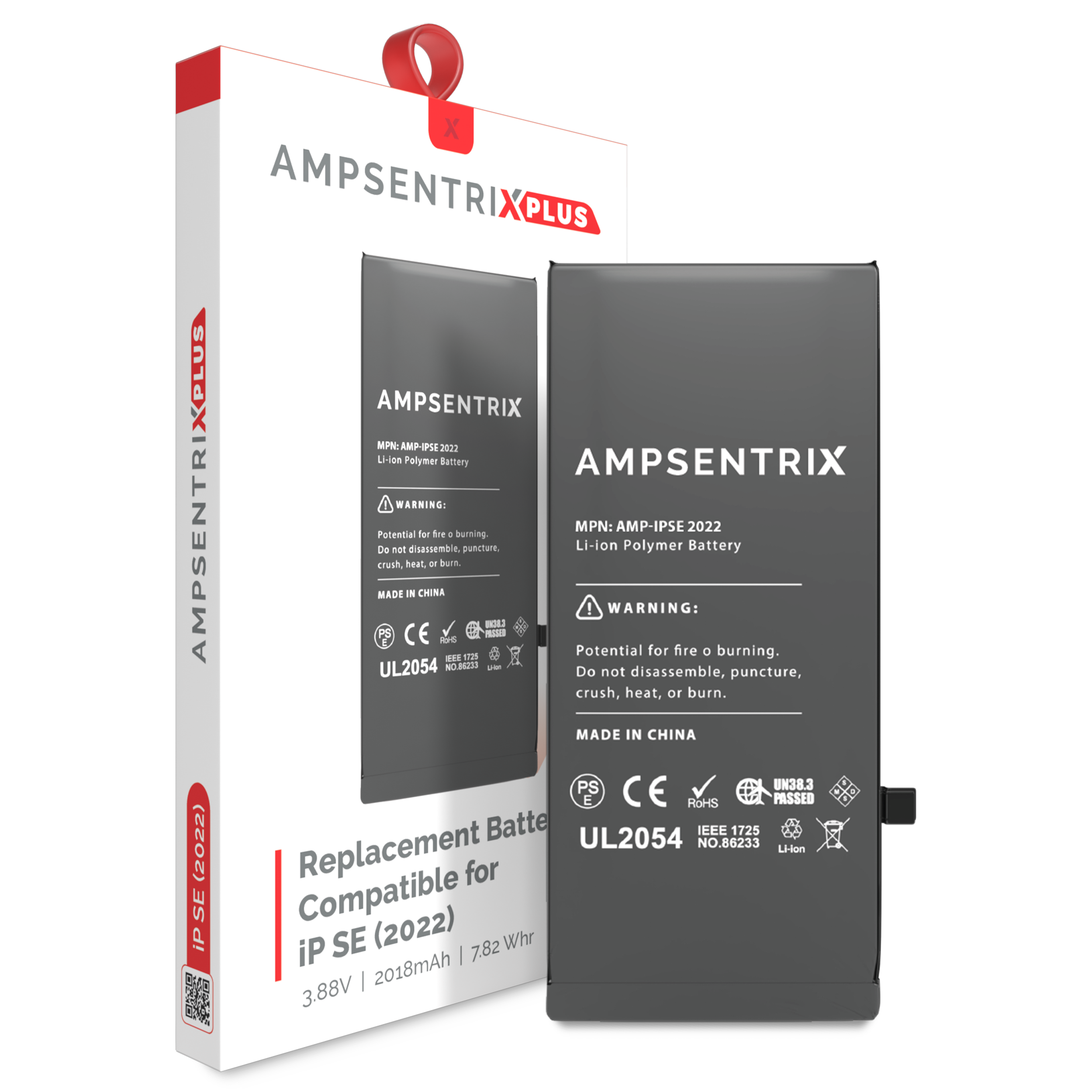Replacement Battery Compatible For Iphone Se (2022) (Ampsentrix Plus)