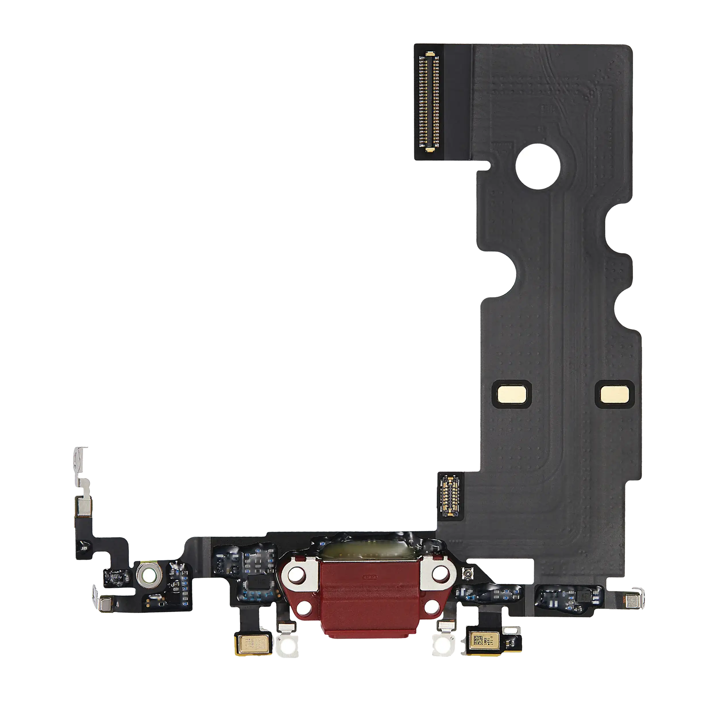 Charging Port Flex Cable Compatible For Iphone Se (2022) (Premium) (Red)
