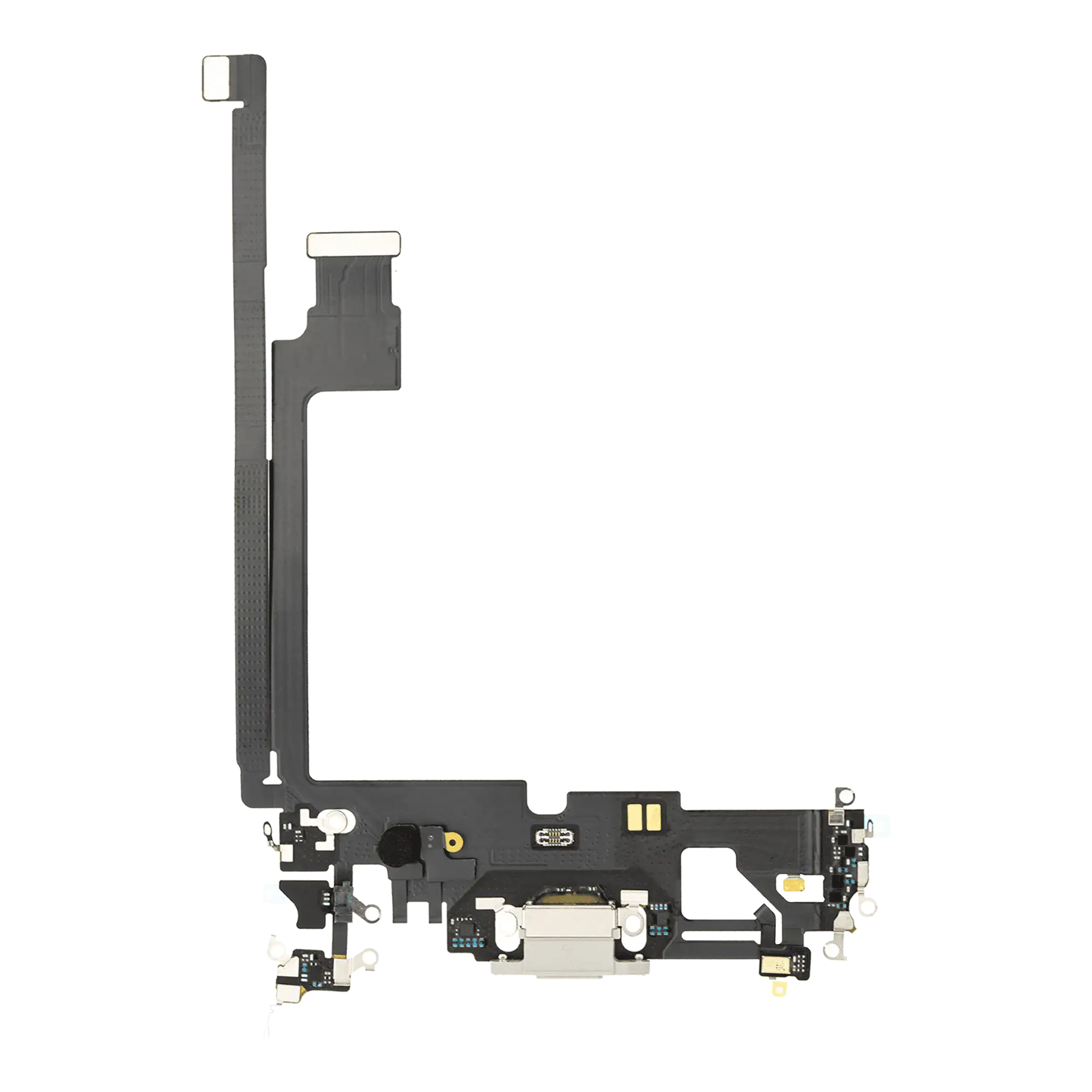 Charging Port Flex Cable Compatible For Iphone 12 Pro Max (Used  Pull) (Silver)