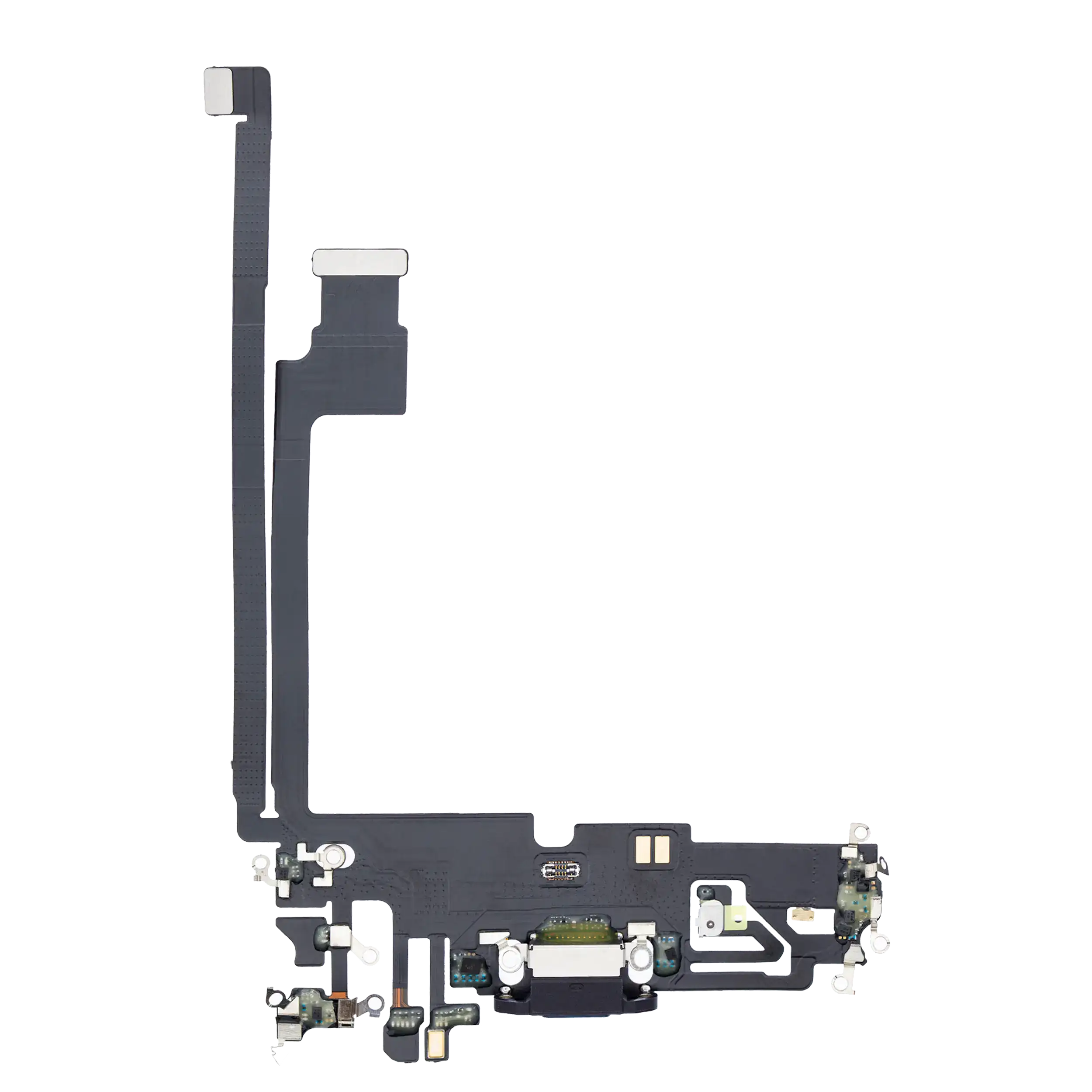 Charging Port Flex Cable Compatible For Iphone 12 Pro Max (Premium) (Graphite)