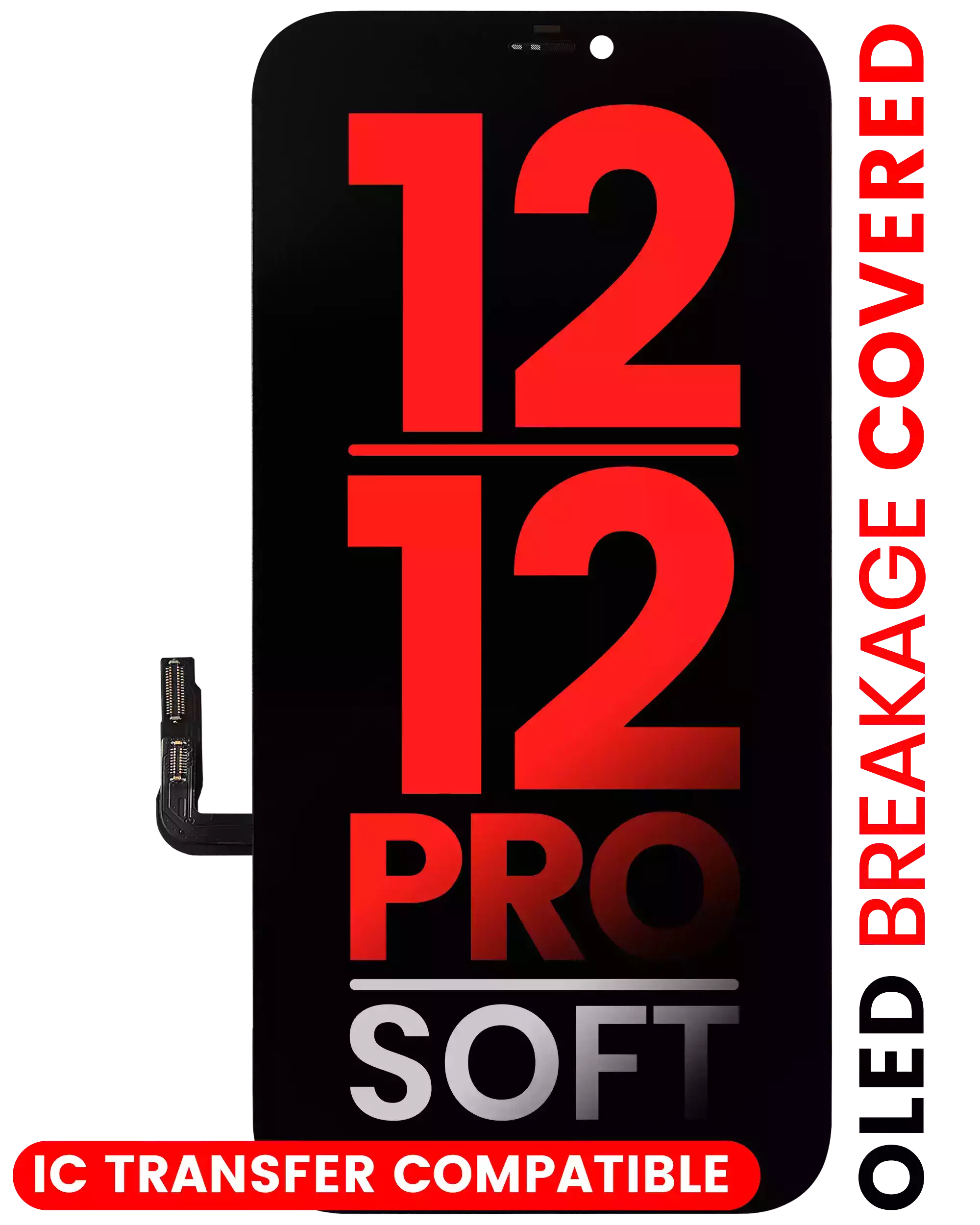 Oled Assembly Compatible For Iphone 12 / 12 Pro (Aftermarket Pro: Xo7 Soft)