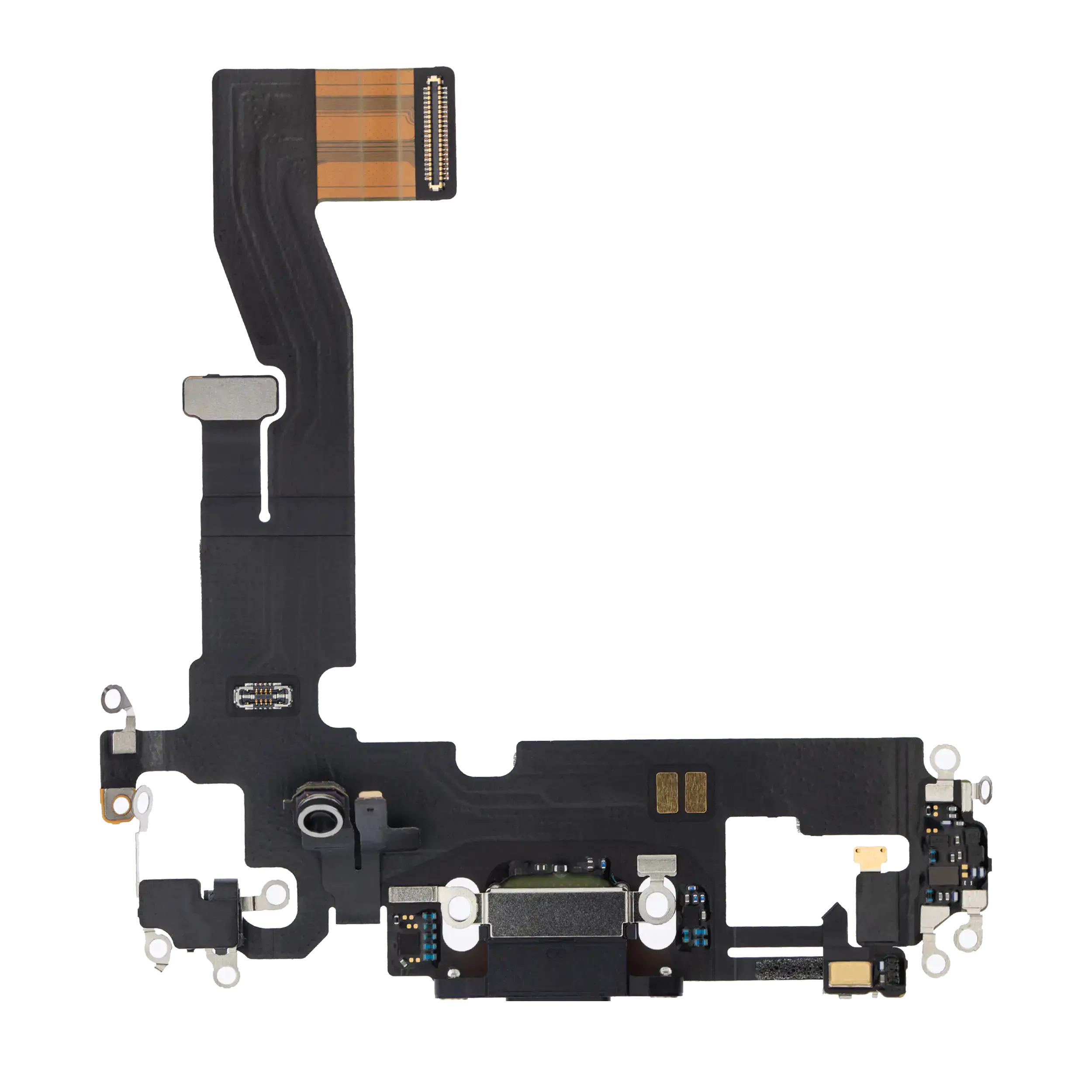 Charging Port Flex Cable Compatible For Iphone 12 / 12 Pro (Used  Pull) (Graphite)