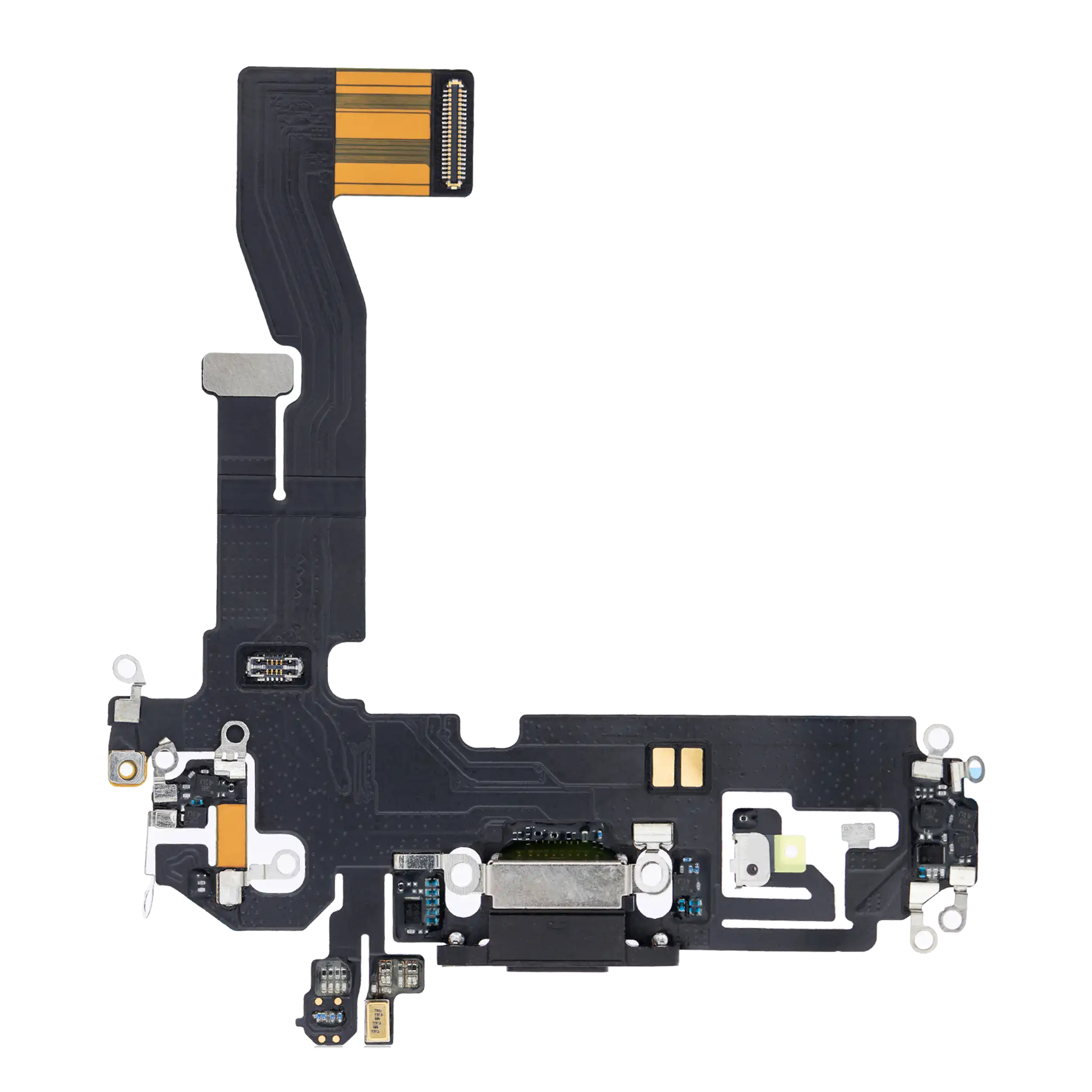 Charging Port Flex Cable Compatible For Iphone 12 / 12 Pro (Aftermarket Plus) (Graphite)