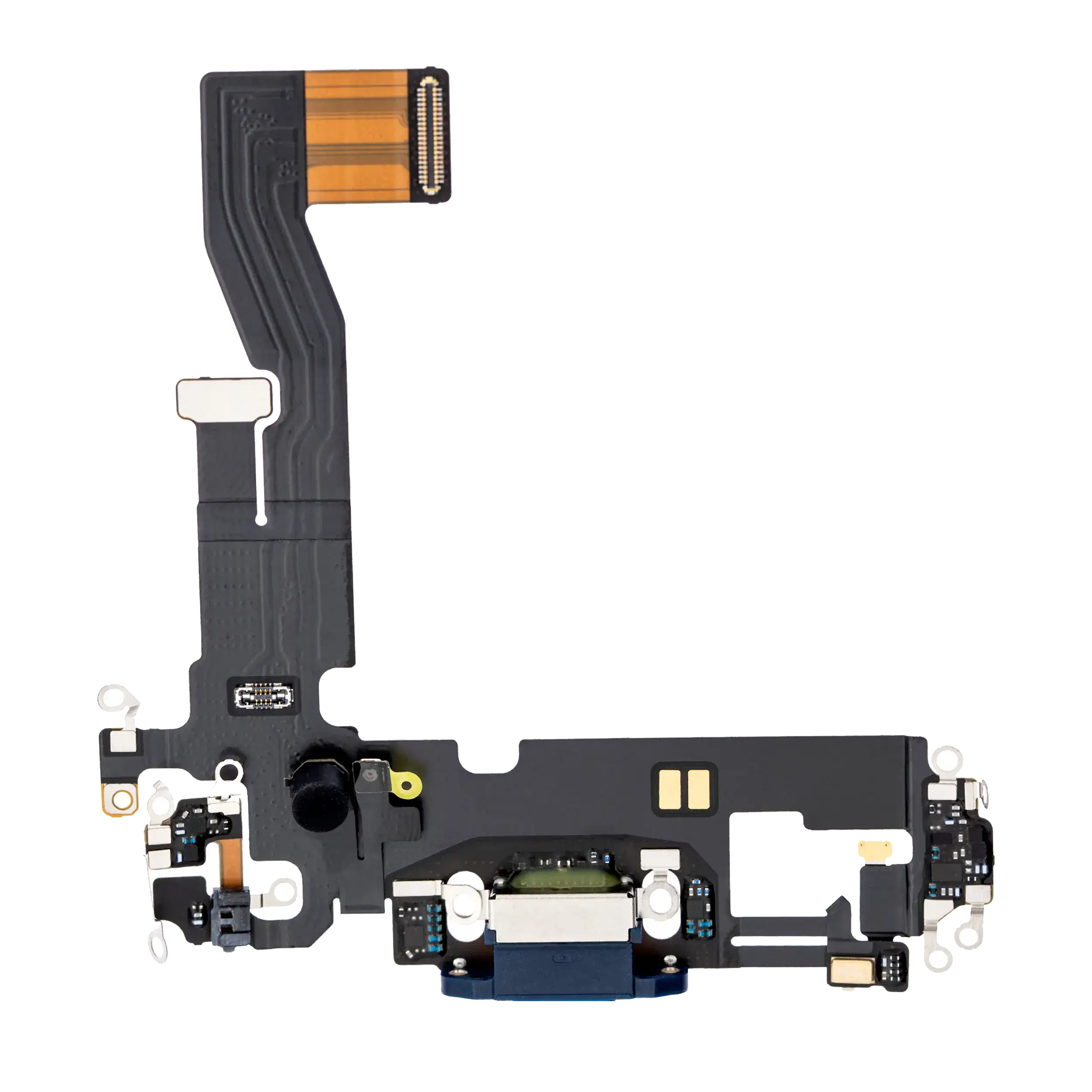 Charging Port Flex Cable Compatible For Iphone 12 / 12 Pro (Premium) (Pacific Blue)