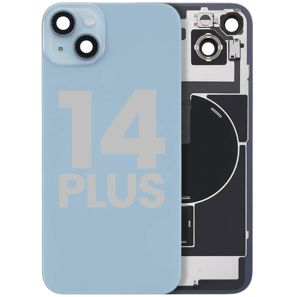 iPhone 14 Plus Blue Back Glass with MagSafe & NFC – Used OEM Grade C