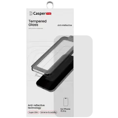 Casper Snap Tempered Glass Screen Protector Compatible For iPhone 15 Pro (AR Clear)