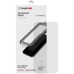 Casper Snap Tempered Glass Screen Protector Compatible For iPhone 15 Plus / 16 Plus (AR Clear)