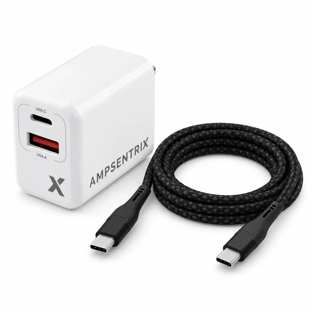 USB-C Phone Charging Kit – 20W Charger & 6 ft Cable
