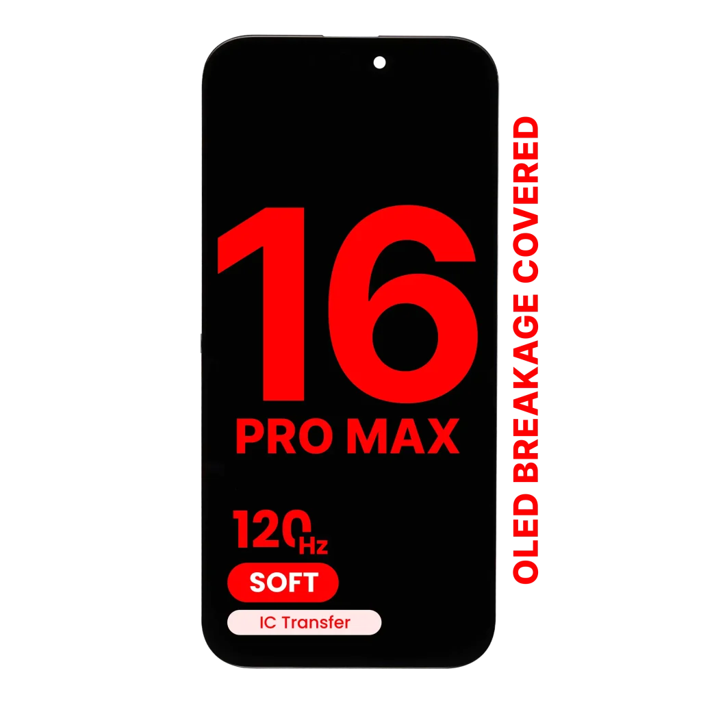 iPhone 16 Pro Max XO7 Soft OLED Replacement Screen – 120Hz