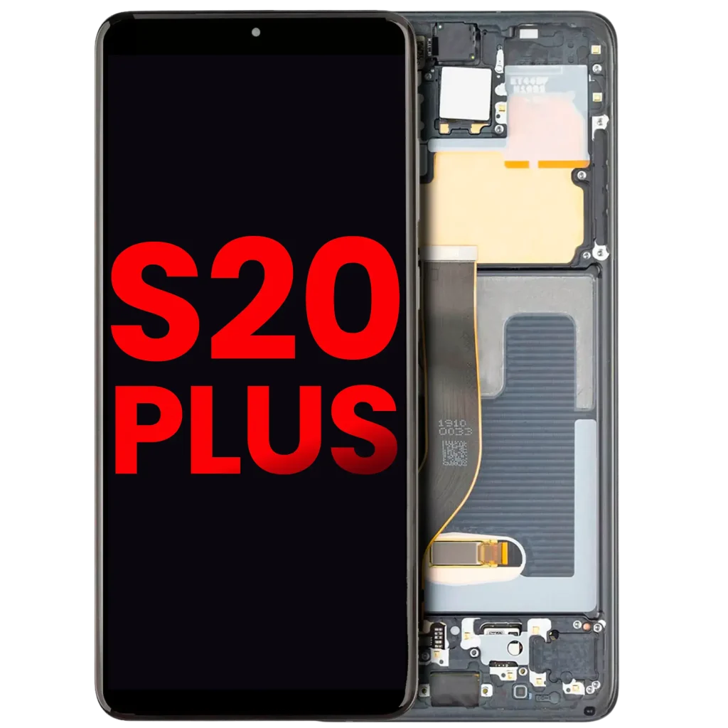 Samsung Galaxy S20 Plus Aftermarket Plus OLED Replacement Screen (With frame, Cosmic Black)