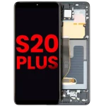 Samsung Galaxy S20 Plus Aftermarket Plus OLED Replacement Screen (With frame, Cosmic Black)