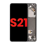 Samsung Galaxy S21 Aftermarket Plus OLED Replacement Screen (With frame, Phantom Gray)