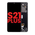 Samsung Galaxy S21 Plus Aftermarket Plus OLED Replacement Screen (With frame, Phantom Black)