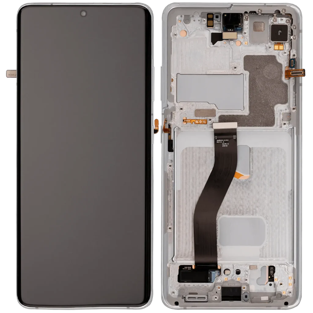 Samsung Galaxy S21 Ultra Aftermarket Plus OLED Replacement Screen – 120Hz (With frame, Phantom Silver)