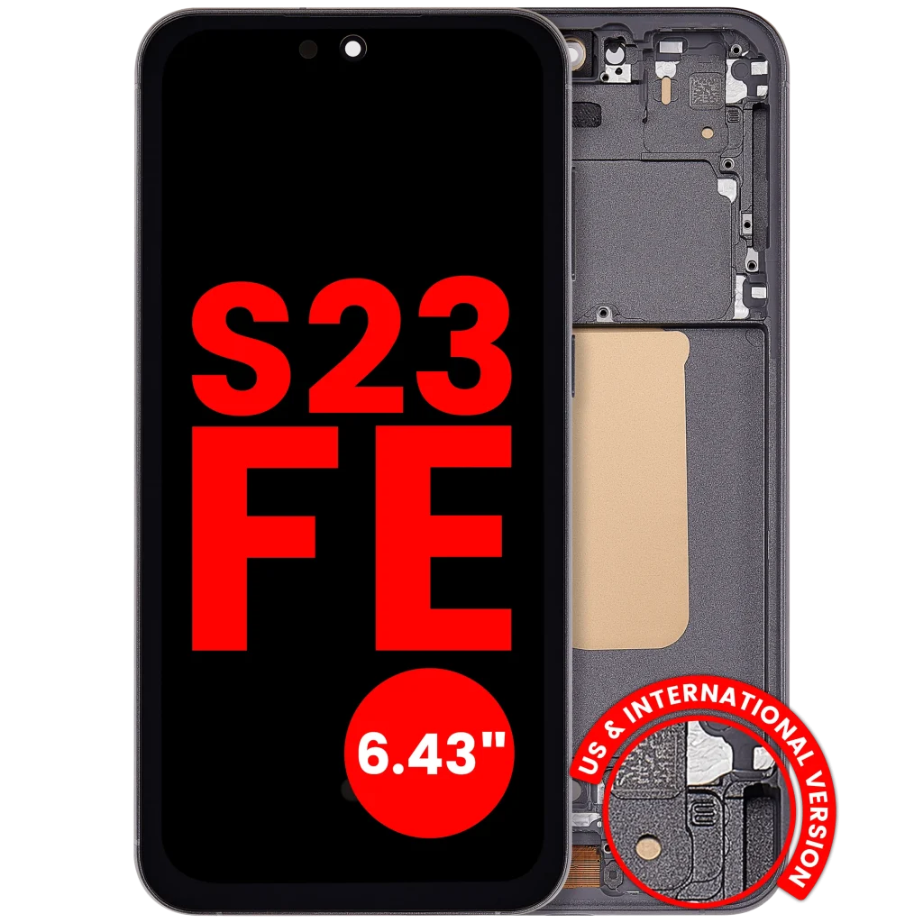 Samsung Galaxy S23 FE Aftermarket Plus OLED Replacement Screen (With frame, Graphite)