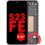 Samsung Galaxy S23 FE Aftermarket Plus OLED Replacement Screen (With frame, Graphite)