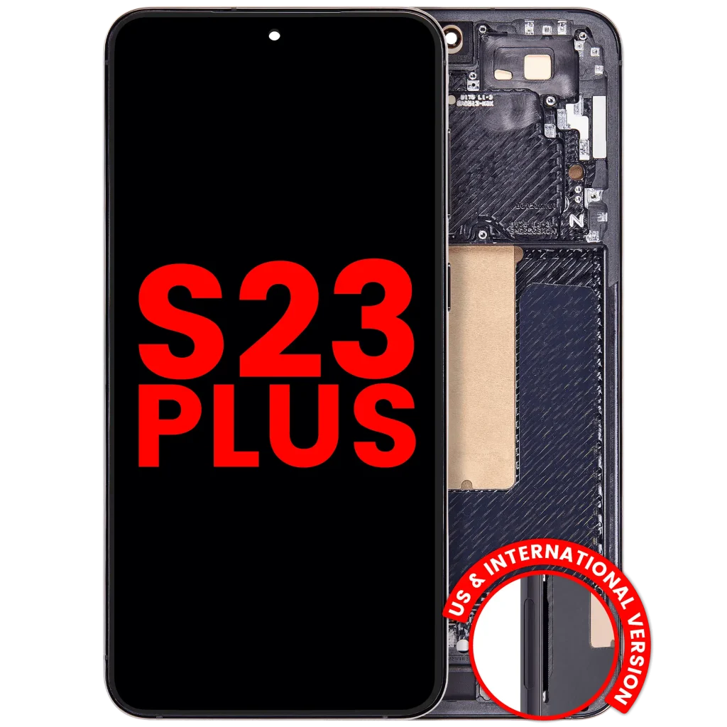 Samsung Galaxy S23 Plus Aftermarket Plus OLED Replacement Screen (With frame, Phantom Black)