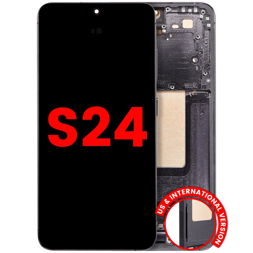 Samsung Galaxy S24 Aftermarket Plus OLED Replacement Screen (With frame, Onyx Black)