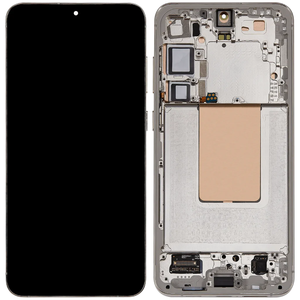 Samsung Galaxy S24 Plus Aftermarket Plus OLED Replacement Screen (With frame, Amber Yellow)