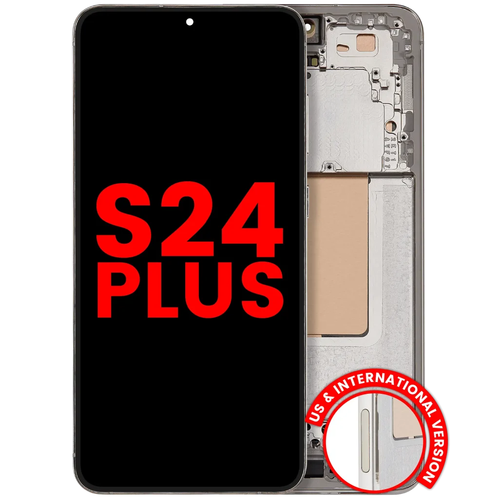 Samsung Galaxy S24 Plus Aftermarket Plus OLED Replacement Screen (With frame, Amber Yellow)