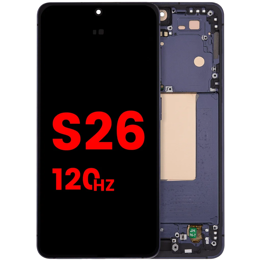 Samsung Galaxy S26 Aftermarket Plus OLED Replacement Screen – 120Hz (With frame, Black)