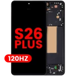 Samsung Galaxy S26 Plus Aftermarket Plus OLED Replacement Screen – 120Hz (With frame, Black)
