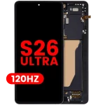 Samsung Galaxy S26 Ultra Aftermarket Plus OLED Replacement Screen – 120Hz (With frame, Black)